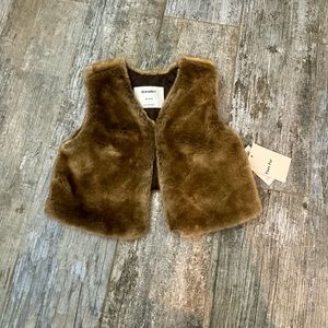 Faux fur vest NWT